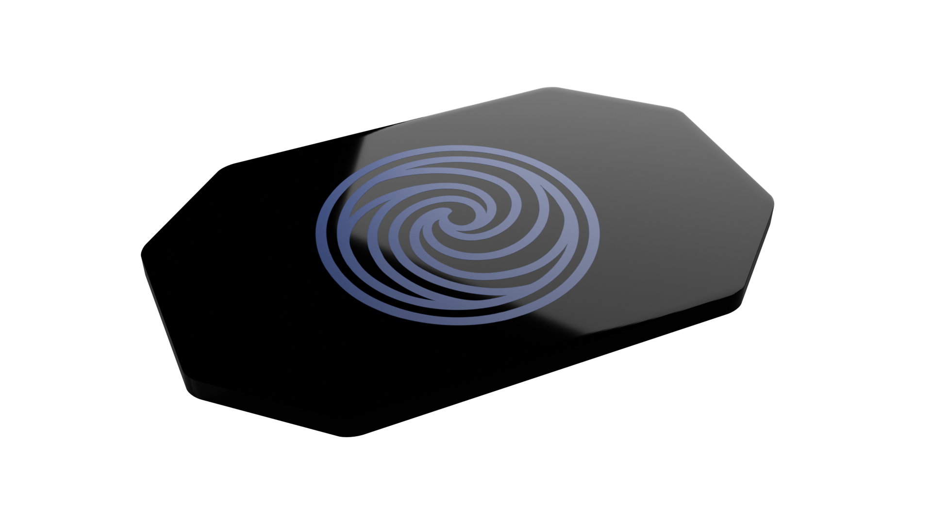 O-Mira One product shown as a polished passive material plate